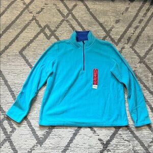 Tek Gear Women's Half-zip Mock Neck Fleece Sweater Size XL